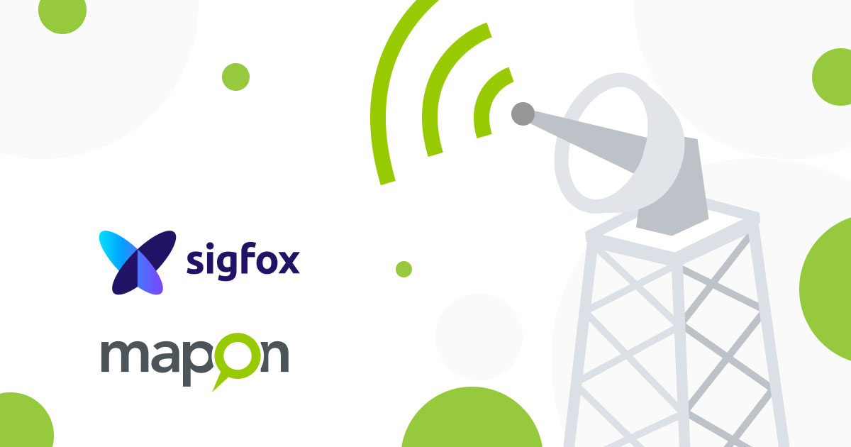 mapon connects to the sigfox 0g network