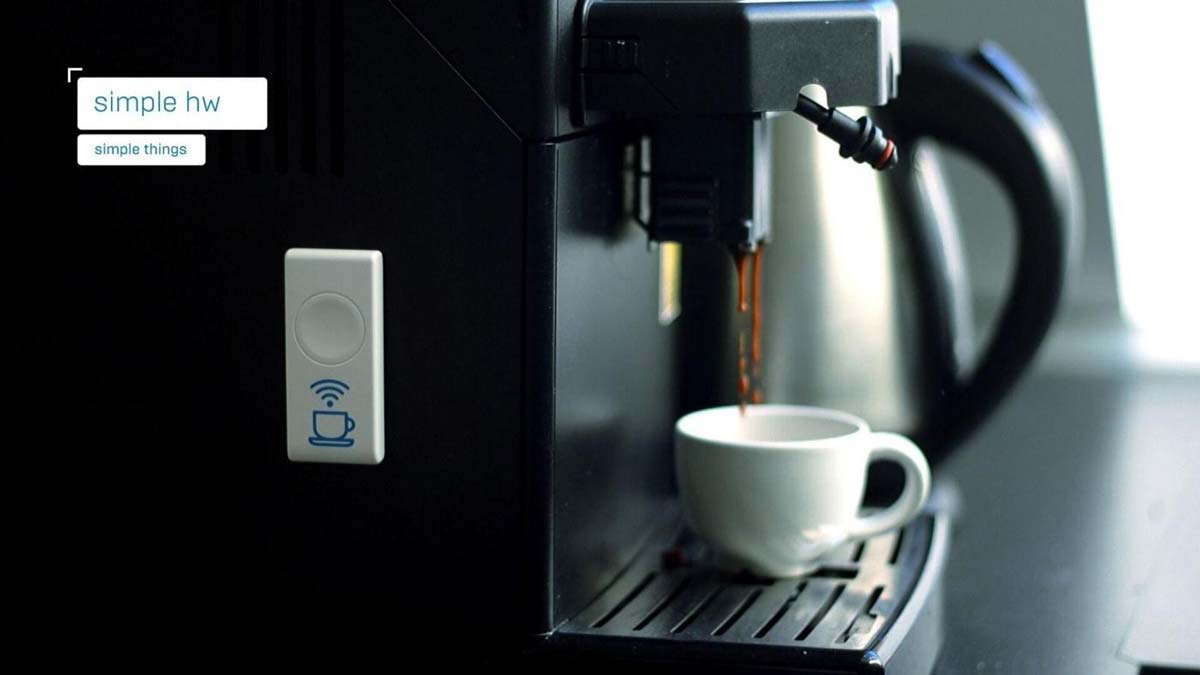 simple hardware smart button coffee